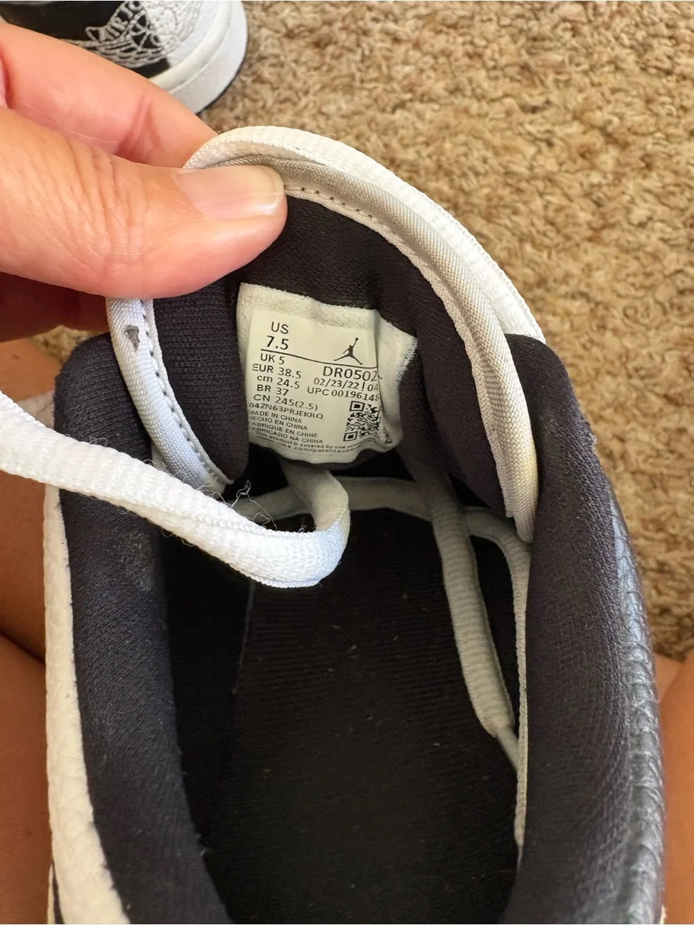 Nike Black and White Low-Top Sneakers